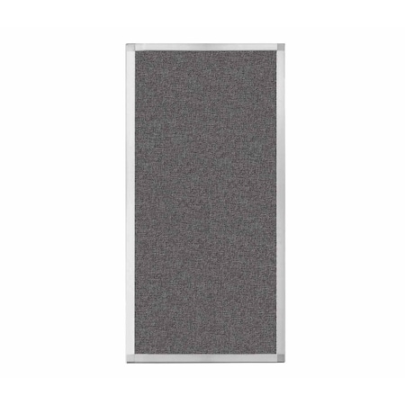 Versare Hush Panel Configurable Cubicle Partition 2' x 4' Charcoal Gray Fabric 1850207